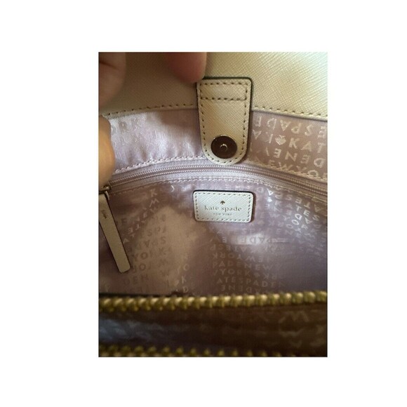 Kate Spade New York Laurel Way Evangelie Saffiano Leather Bag Satchel Pink - Picture 6 of 9